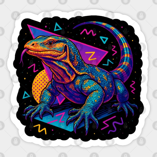 Retro Neon Dumerils Monitor Sticker by Reptiq's Store